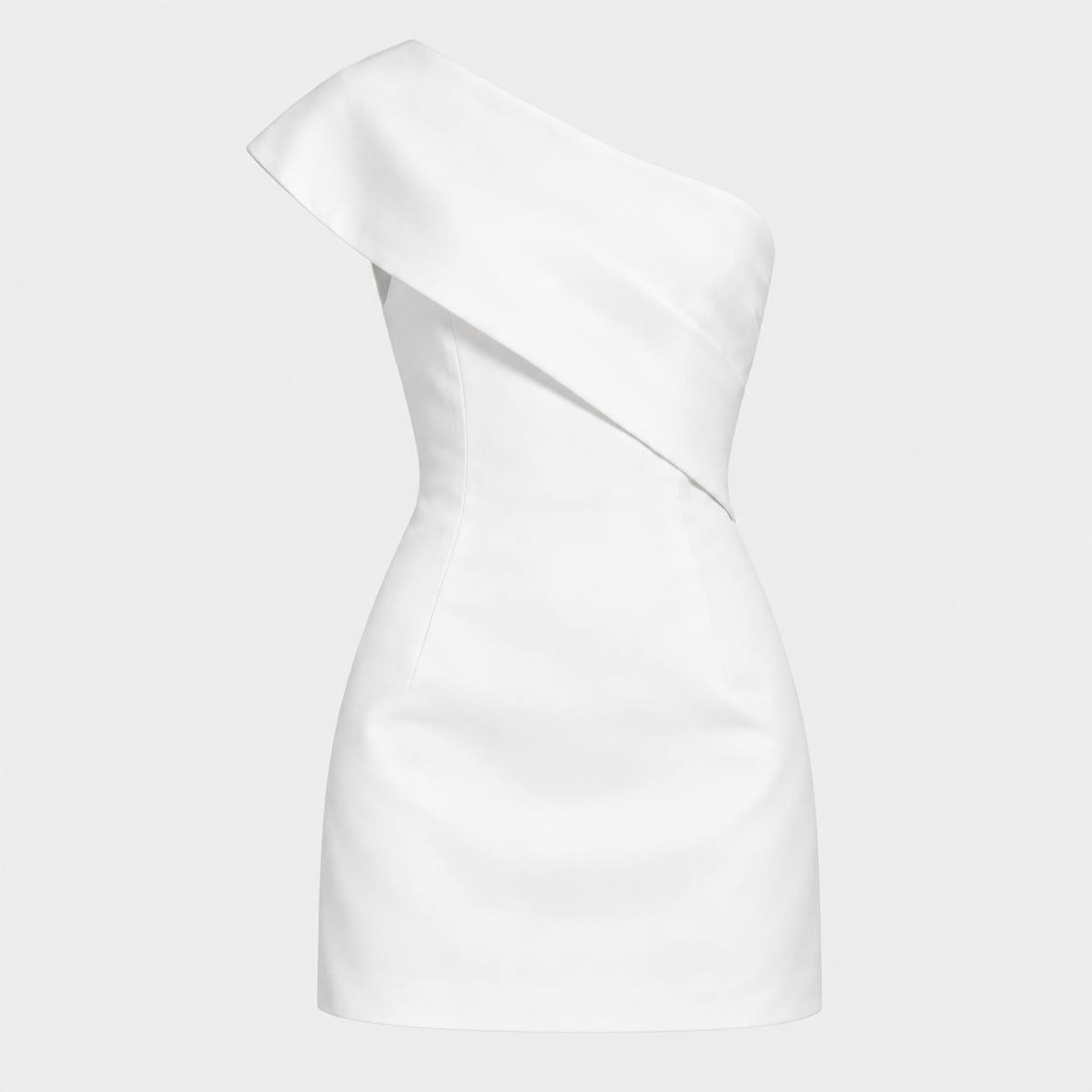 White asymmetric dress product photo